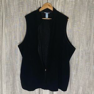 Black Vest Sz 3x by liz & co.